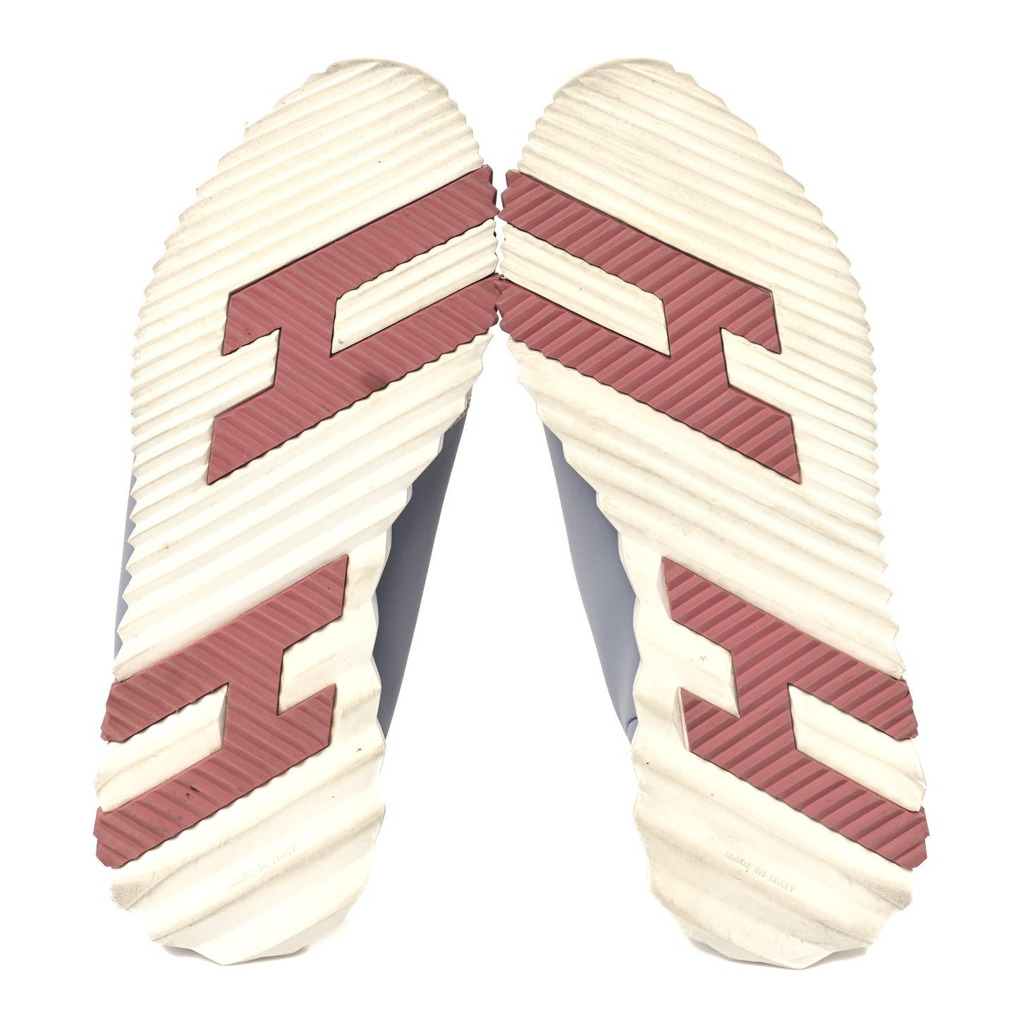 Technical Canvas Suede Goatskin Bouncing Sneakers 39.5 Gris Multicolor