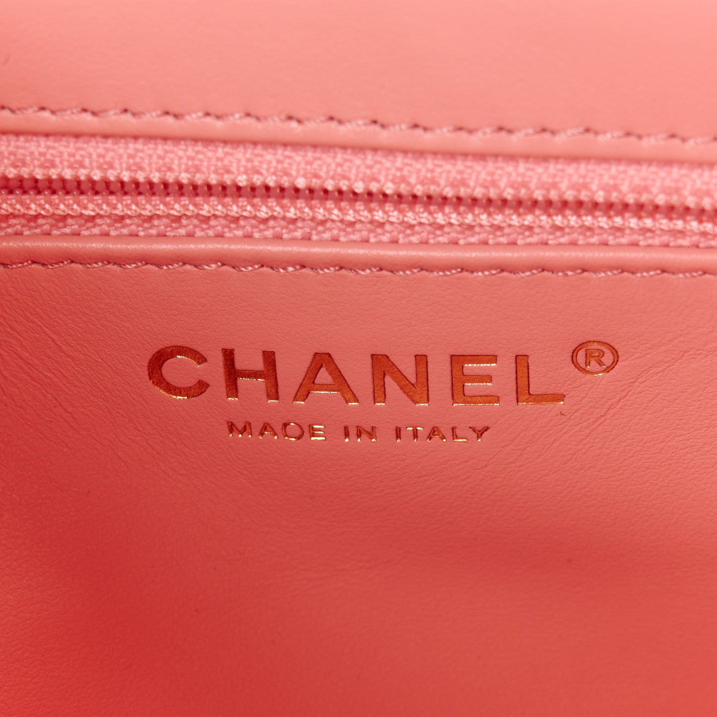 Shiny Aged Calfskin Quilted Nano Kelly Shopper Coral Pink