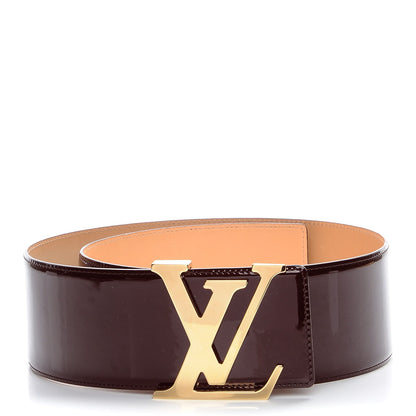 Louis Vuitton Patent LV Facettes Belt 75 30 Amarante 1 of 9