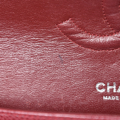 Chanel Caviar Quilted Medium Double Flap Dark Red 11 of 11
