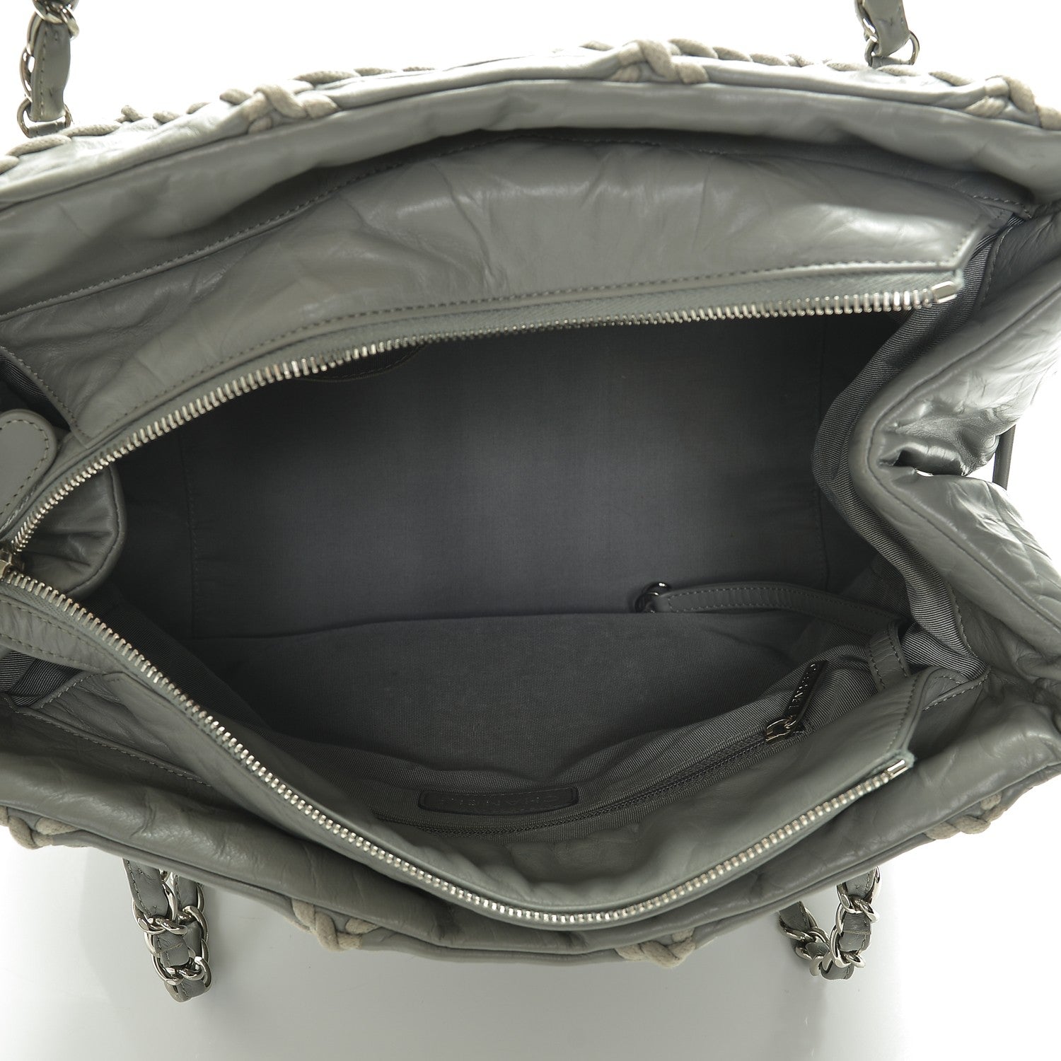 Chanel Calfskin Ultra Stitch Tote Grey 5 of 8