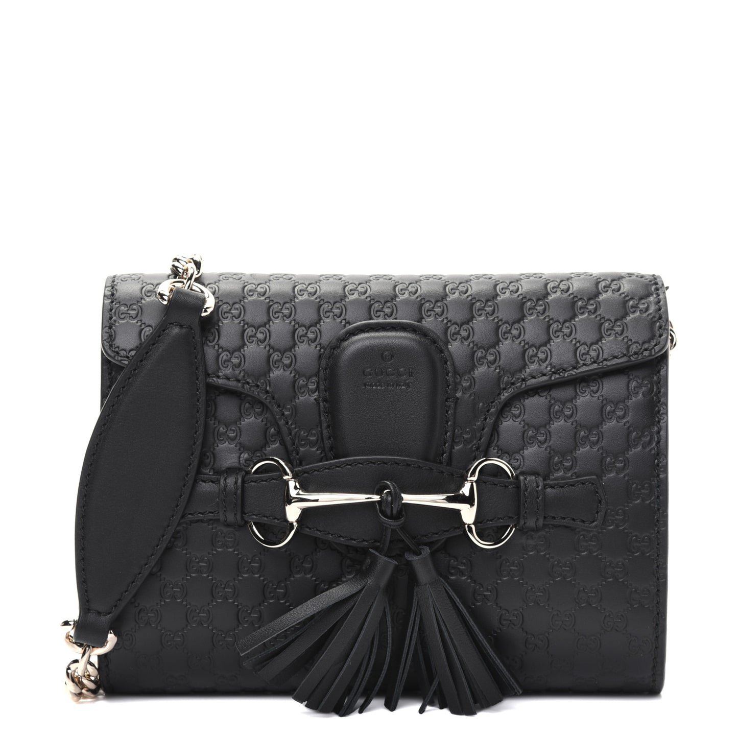Microguccissima Mini Emily Shoulder Bag Black