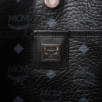 MCM Visetos Shopping Tote Black 8 of 9