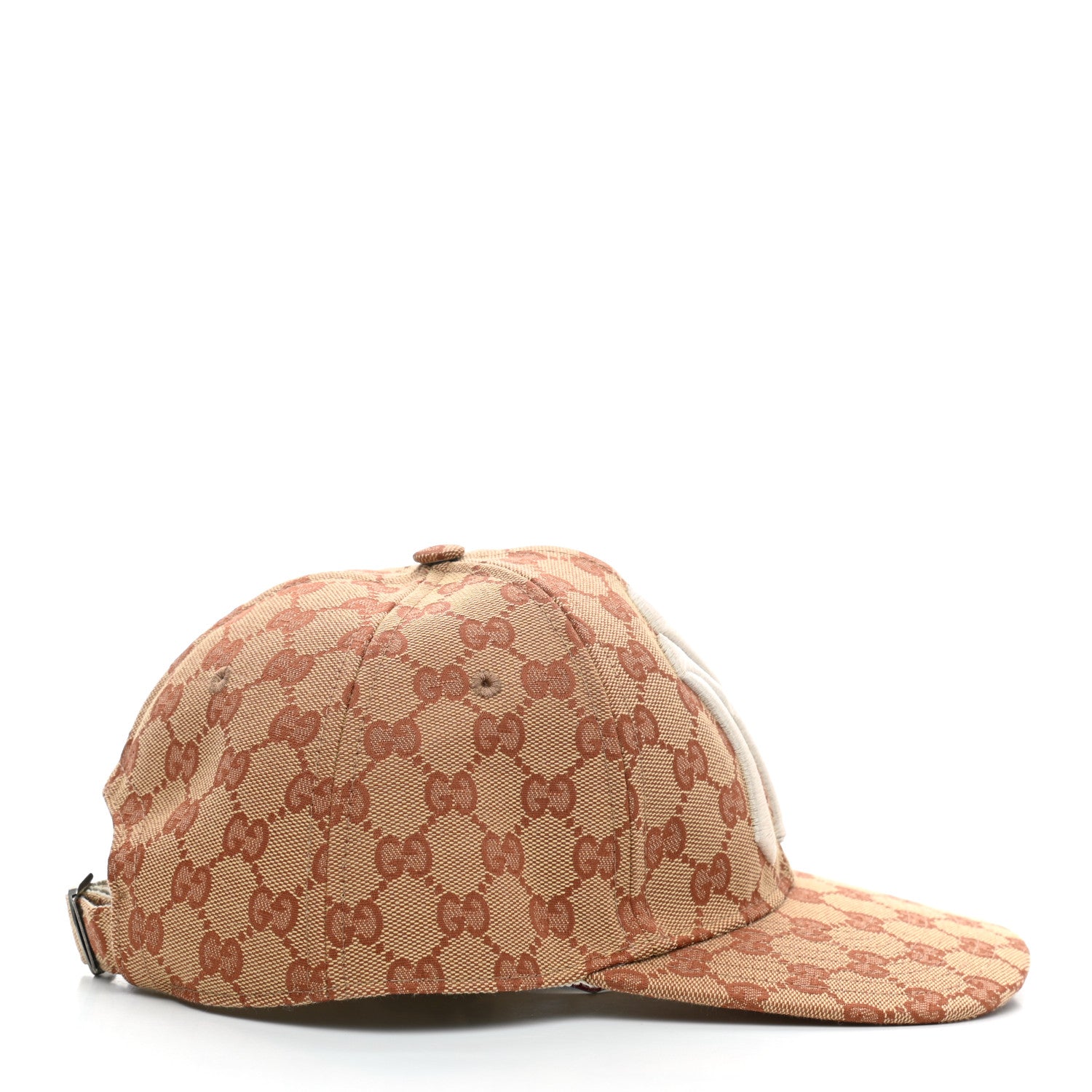 Gucci X MLB Monogram NY Yankees Baseball Hat 57-61 Beige Ruggine 5 of 8