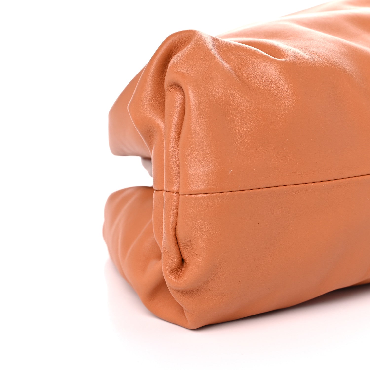 Bottega Veneta Smooth Butter Calf The Pouch Oversized Clutch Clay 8 of 9