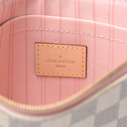 Louis Vuitton Damier Azur Neverfull MM GM Pochette Rose Ballerine 5 of 5