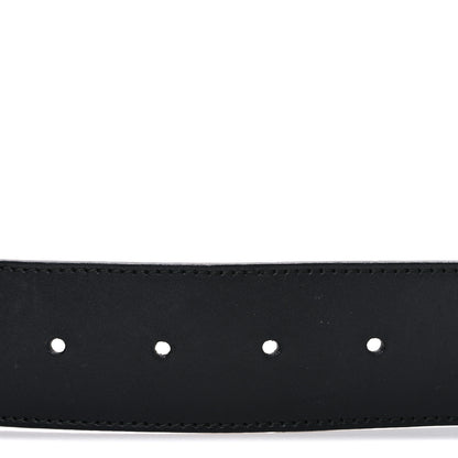 Gucci Calfskin Web Interlocking G Belt 95 38  Black 3 of 5