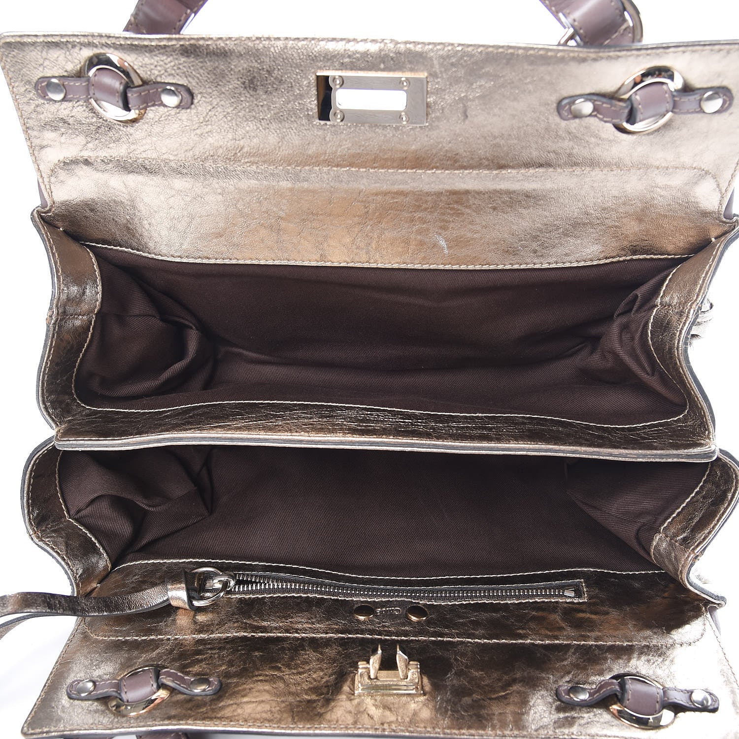 Chloe Metallic Calfskin Odessa Bag Gold 5 of 10