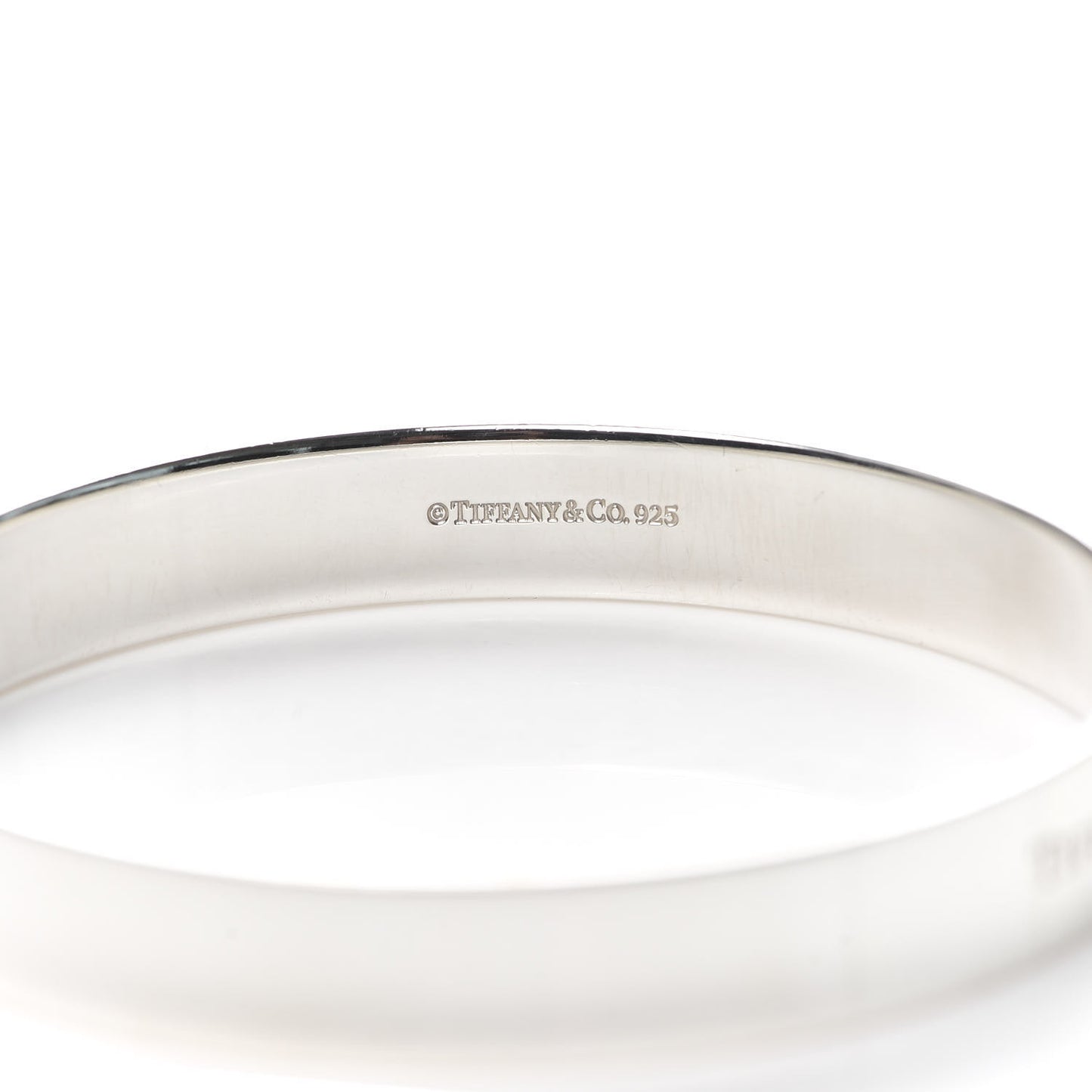 Sterling Silver Diamond Narrow Locks Bangle Bracelet