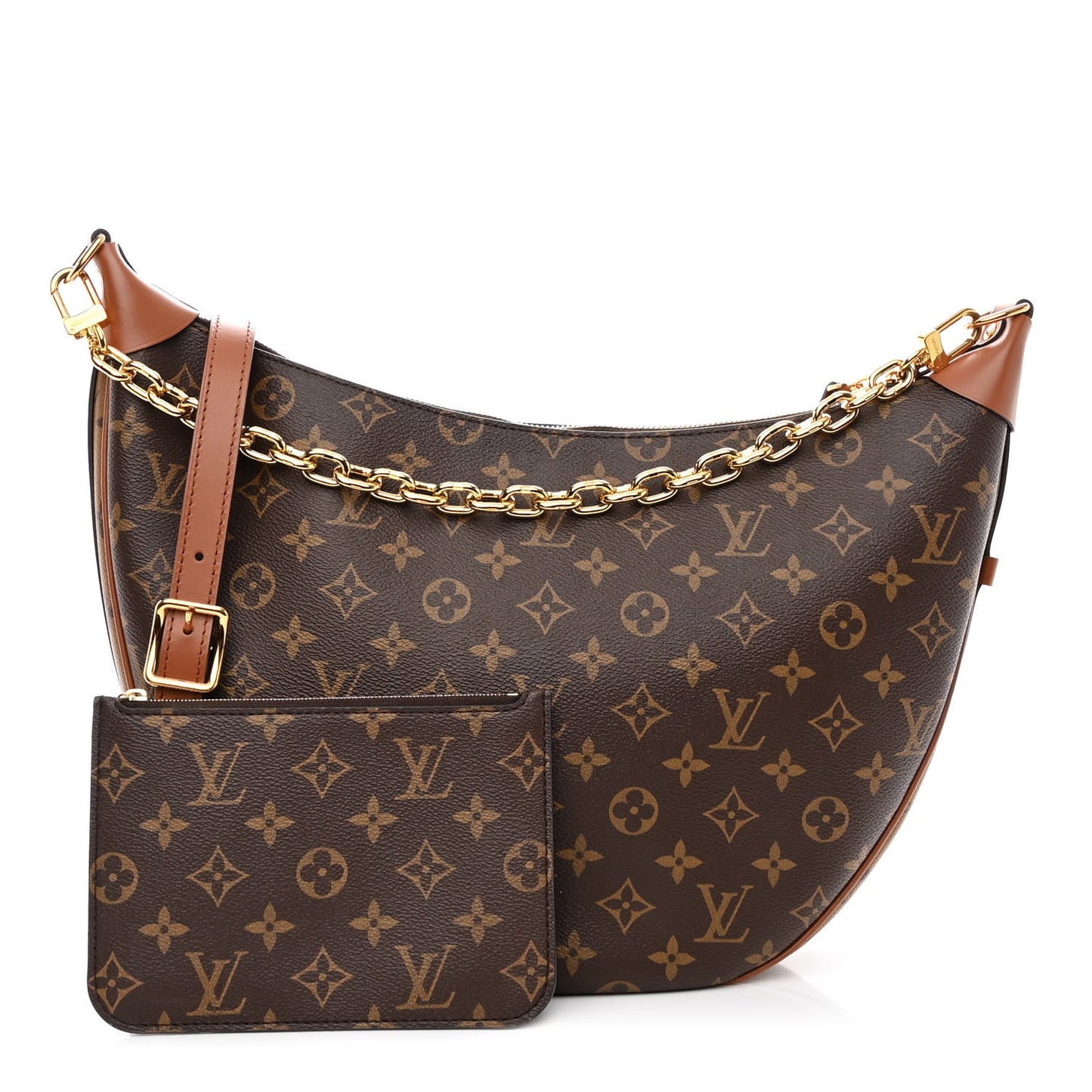 Reverse Monogram Loop Hobo