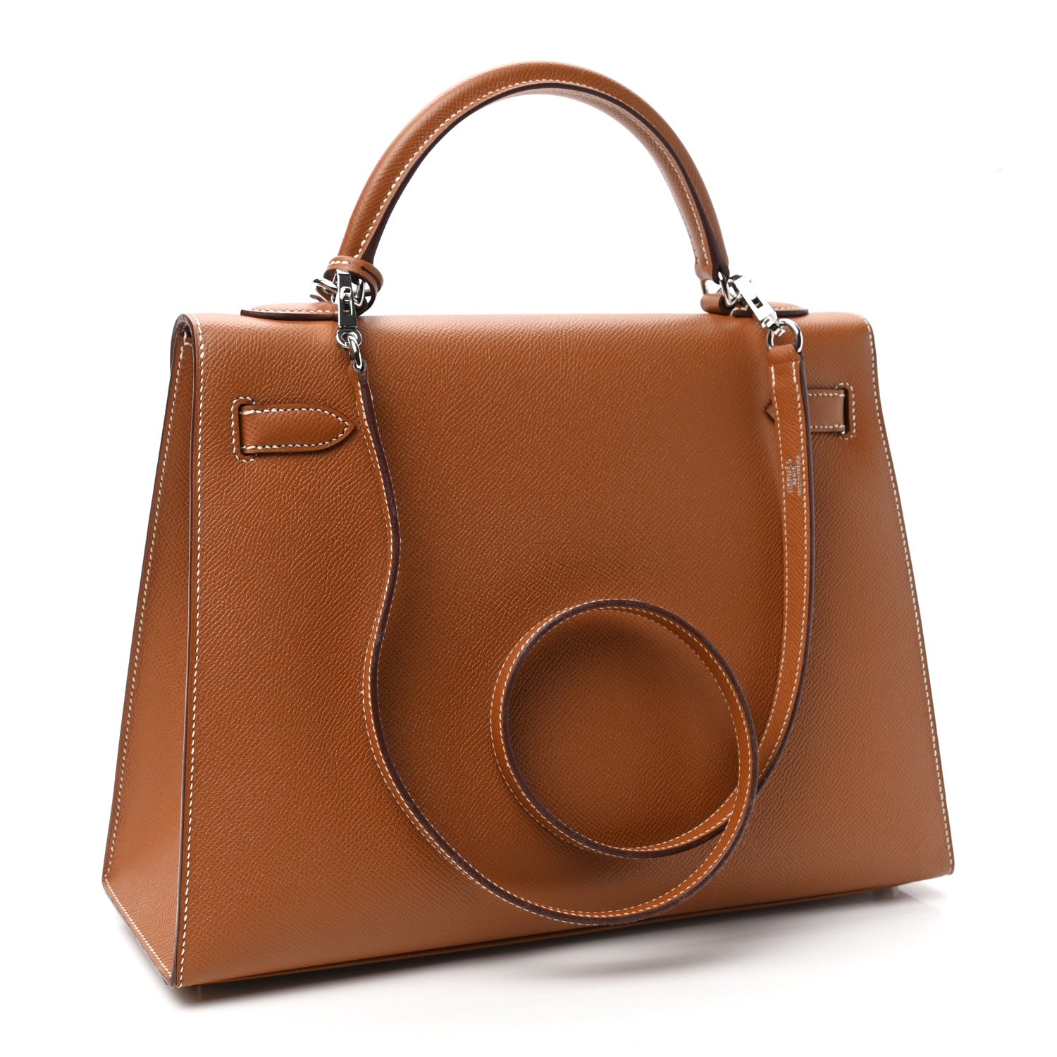 Hermes Epsom Kelly Sellier 32 Gold 3 of 10