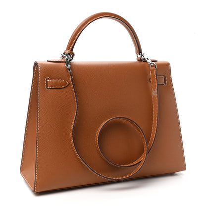 Hermes Epsom Kelly Sellier 32 Gold 3 of 10
