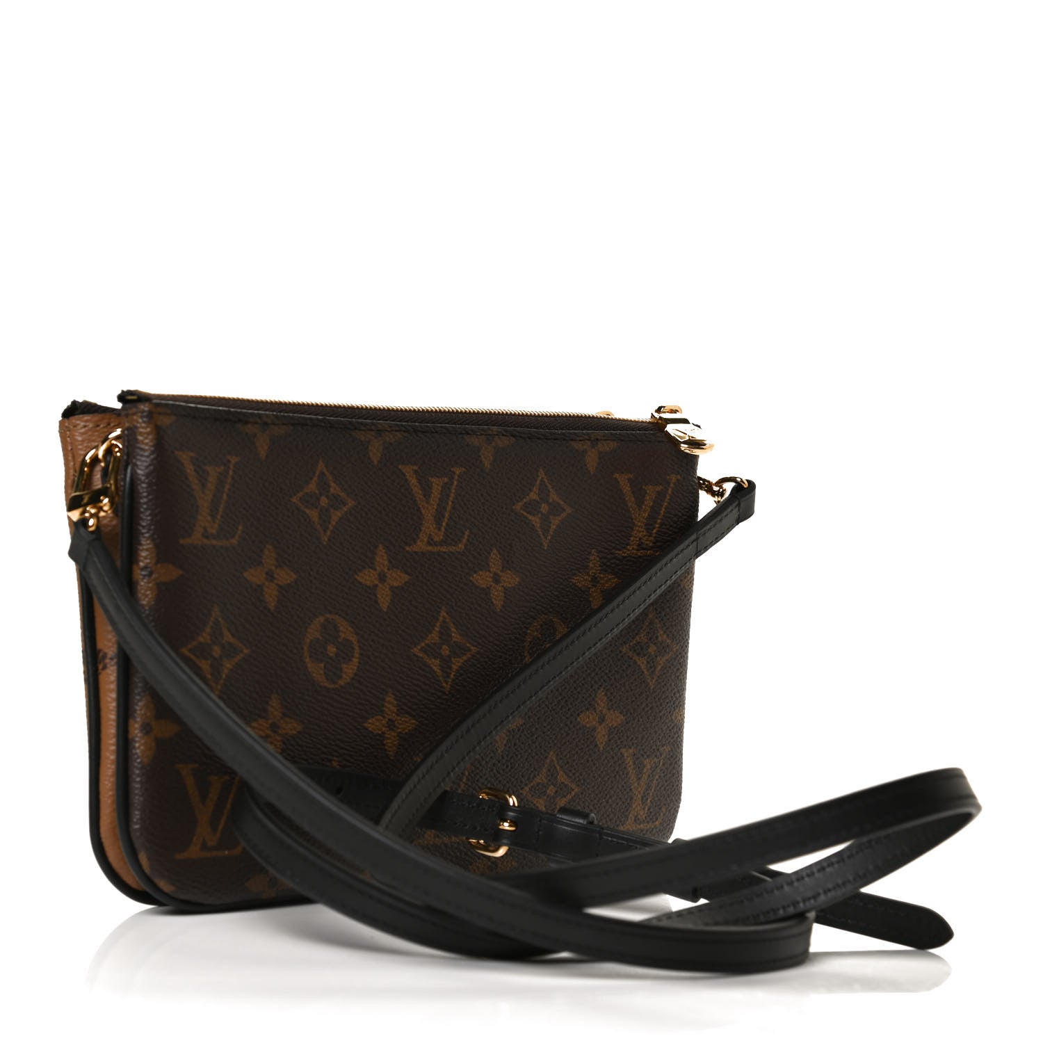 Louis Vuitton Reverse Monogram Giant Double Zip Pochette 3 of 12