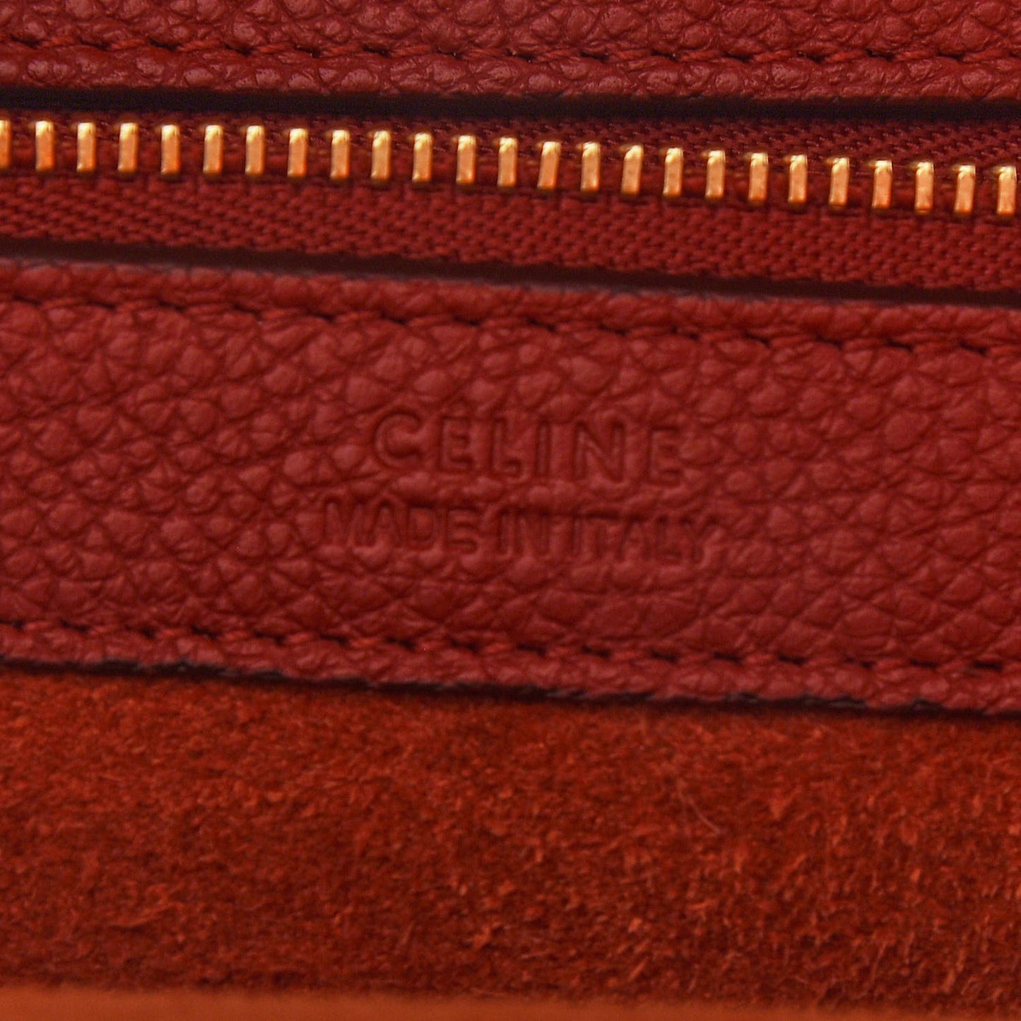 Soft Grained Calfskin Small Belt Cabas Fox Red