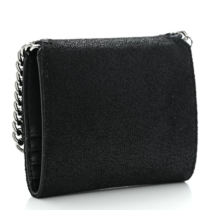 Stella McCartney Shaggy Deer Small Falabella Flap Wallet Black 3 of 8