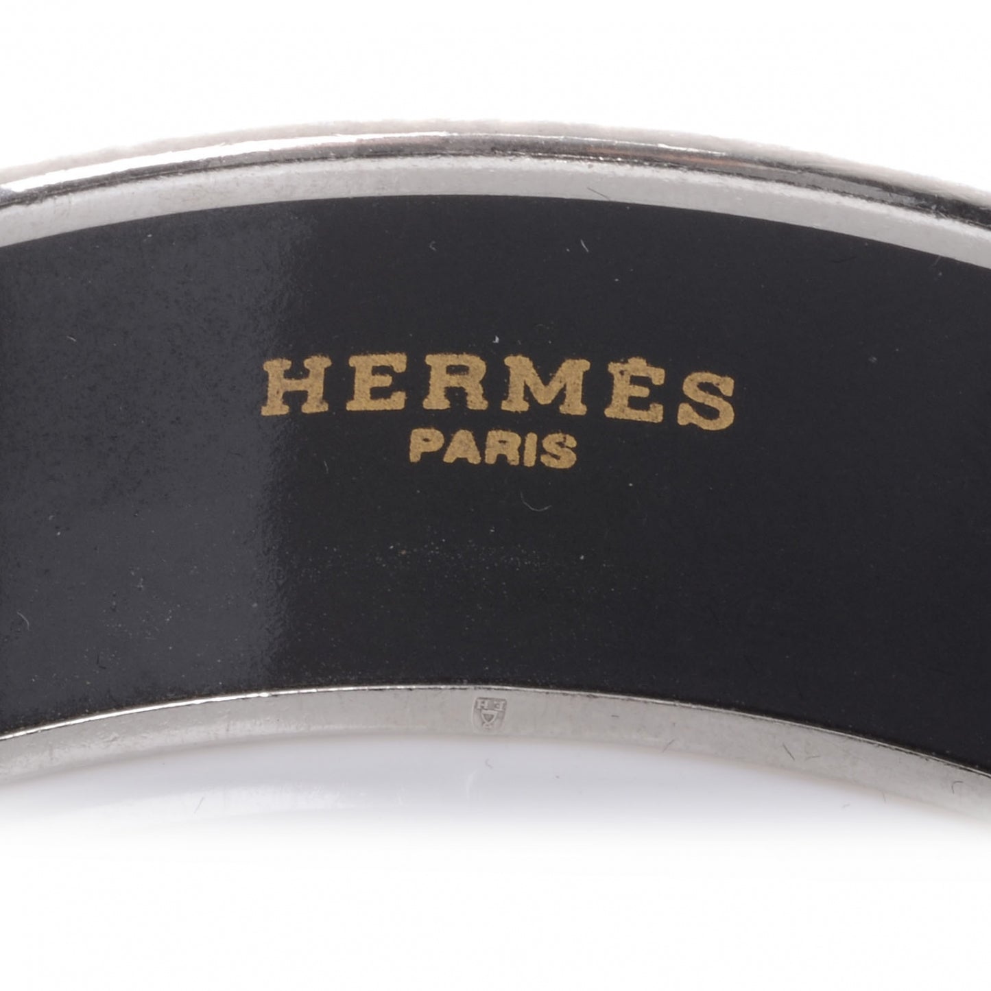 Enamel Printed Wide Bracelet 65 Bleu