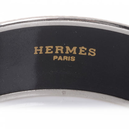 Hermes Enamel Printed Wide Bracelet 65 Bleu 3 of 5