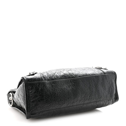 Balenciaga Agneau Arena Silver Hardware Small Le City Black 4 of 9