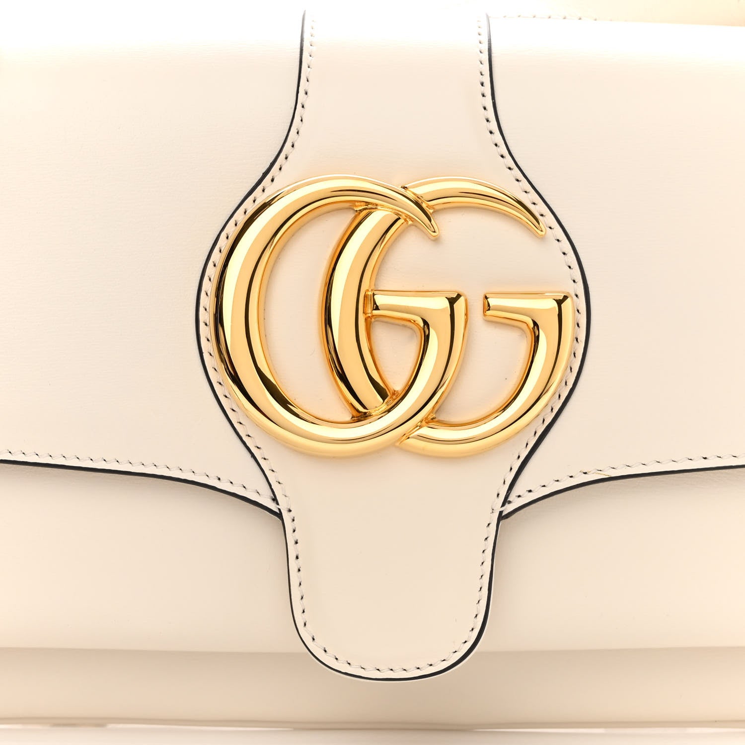 Gucci Calfskin Small Arli Flap Shoulder Bag Mystic White 7 of 10