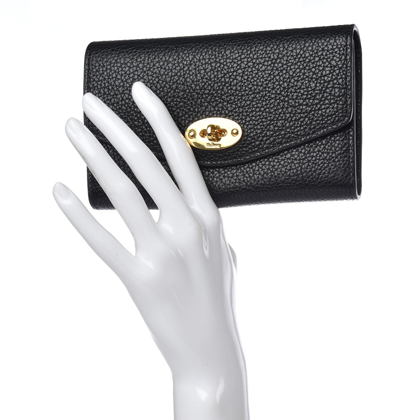 Classic Grain Medium Darley Wallet Black