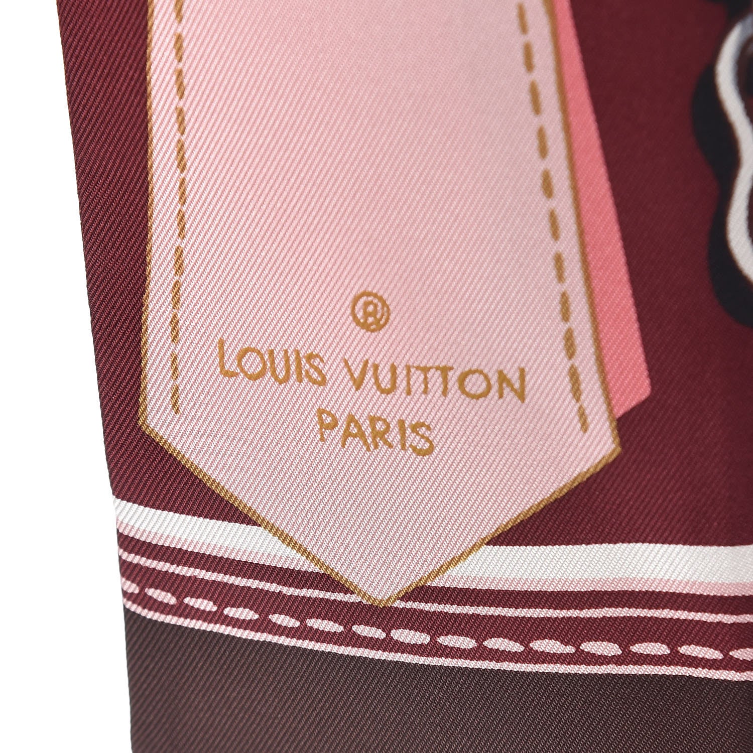 Louis Vuitton Silk Handle Me Bandeau Bordeaux 4 of 4