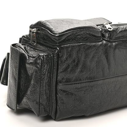Balenciaga Agneau Arena Men's Superbusy Small Sling Zip Shoulder Bag Black 9 of 11