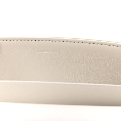 Celine Shiny Calfskin Cuir Triomphe Chain Shoulder Bag White 7 of 10