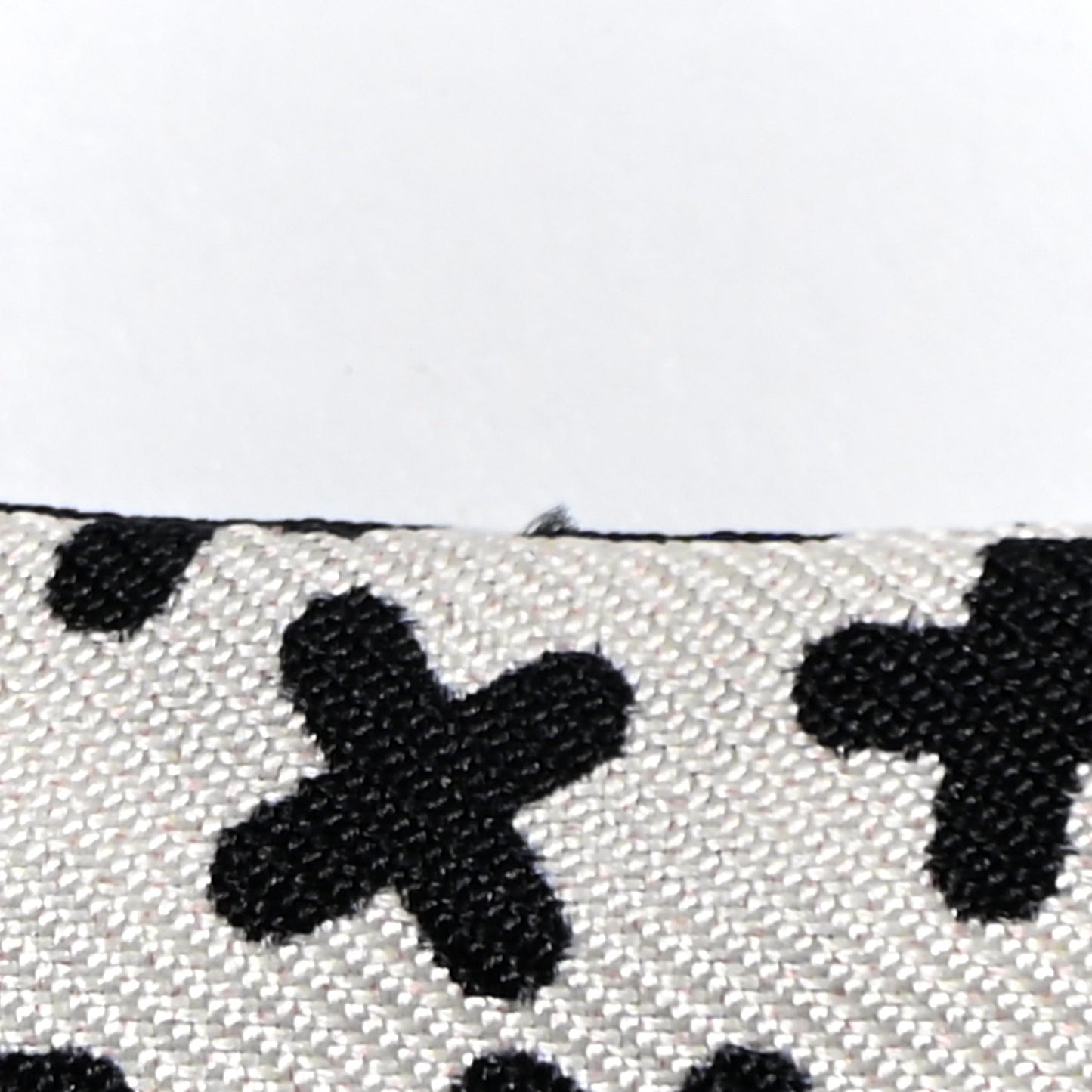 Silk CC Slim Bandeau Scarf Black Ecru