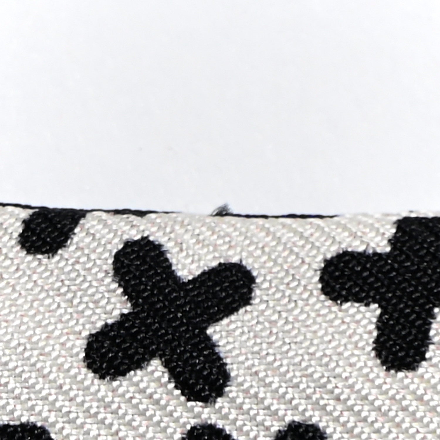 Chanel Silk CC Slim Bandeau Scarf Black Ecru 9 of 10