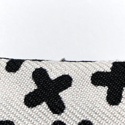 Chanel Silk CC Slim Bandeau Scarf Black Ecru 9 of 10