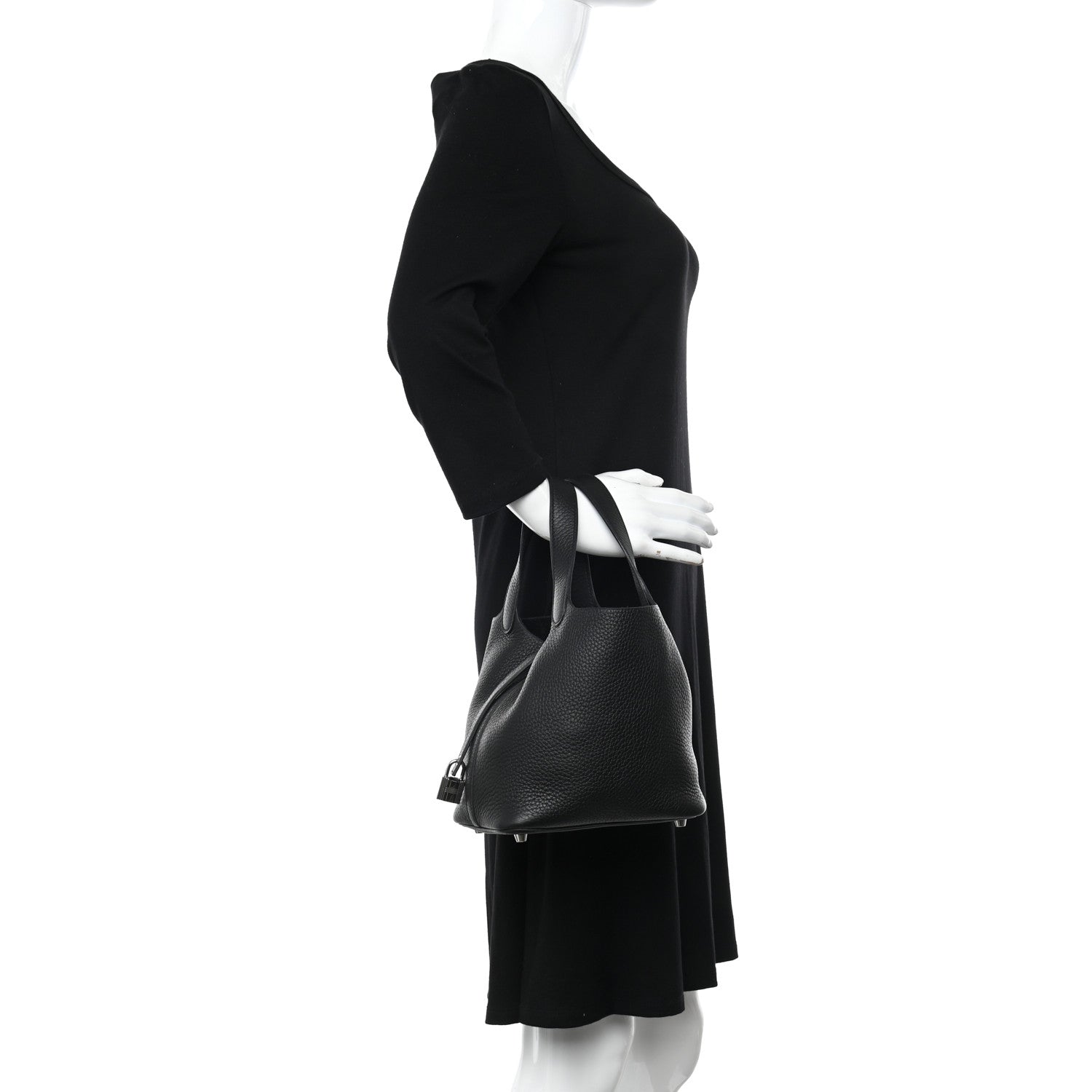 Hermes Taurillon Clemence Picotin Lock 18 PM Black 2 of 13