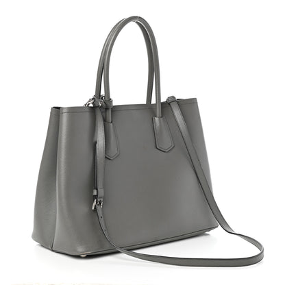 Prada Saffiano Cuir Medium Double Bag Marmo 3 of 10