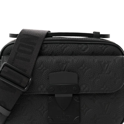 Louis Vuitton Taurillon Monogram S Lock Messenger Black 7 of 10