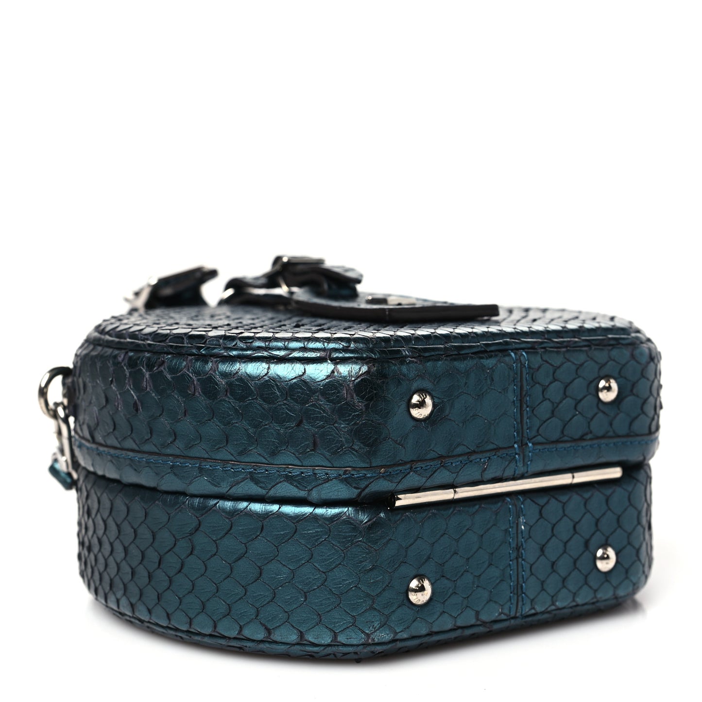 Snakeskin Petite Boite Chapeau Deep Green
