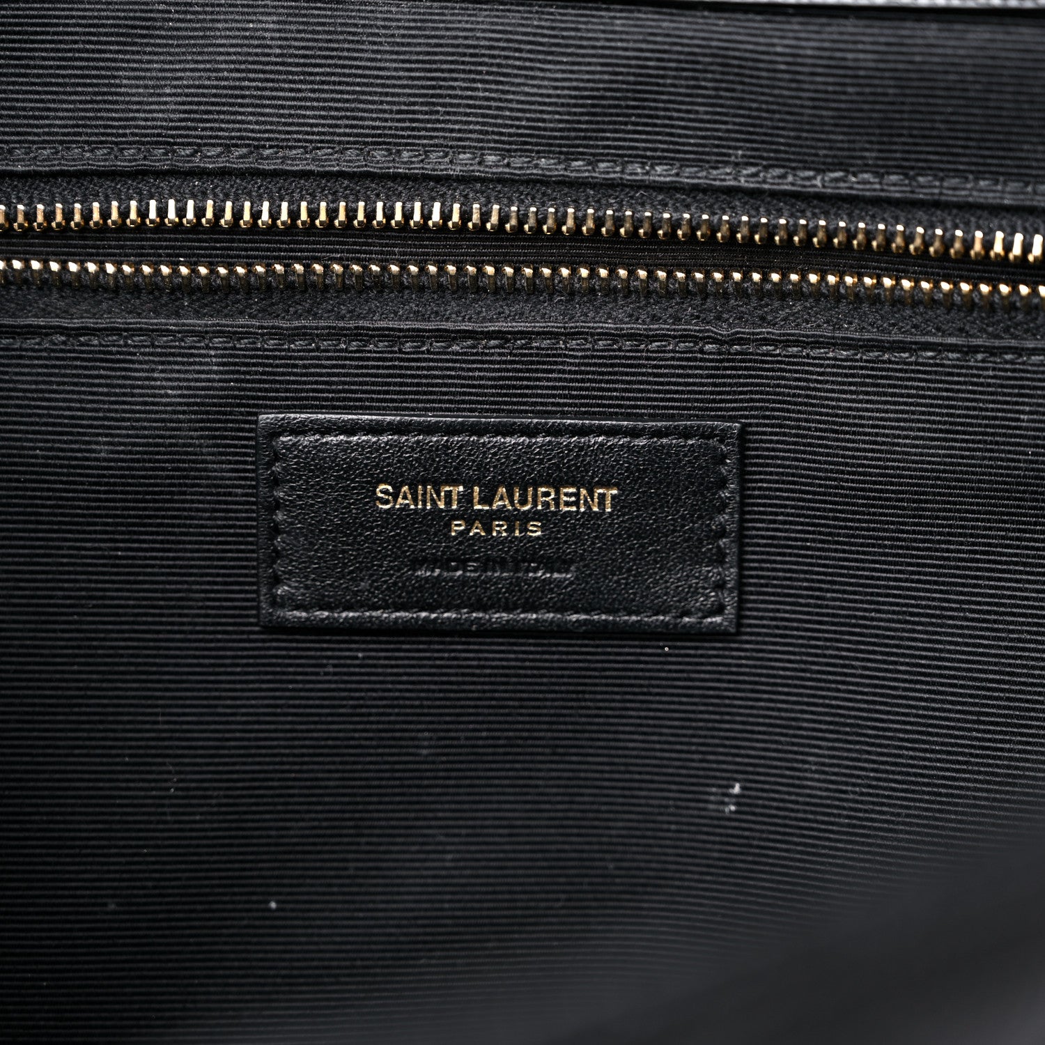 Saint Laurent Grain De Poudre Textured Mixed Matelasse Large Triquilt Monogram Satchel Black 7 of 19