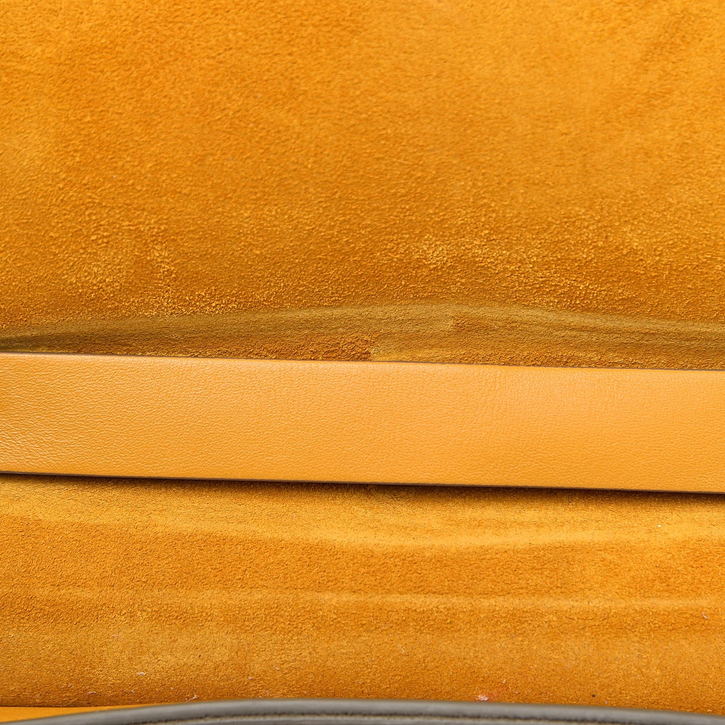 Suede Smooth Calfskin Drew Shoulder Bag Dark Ochre