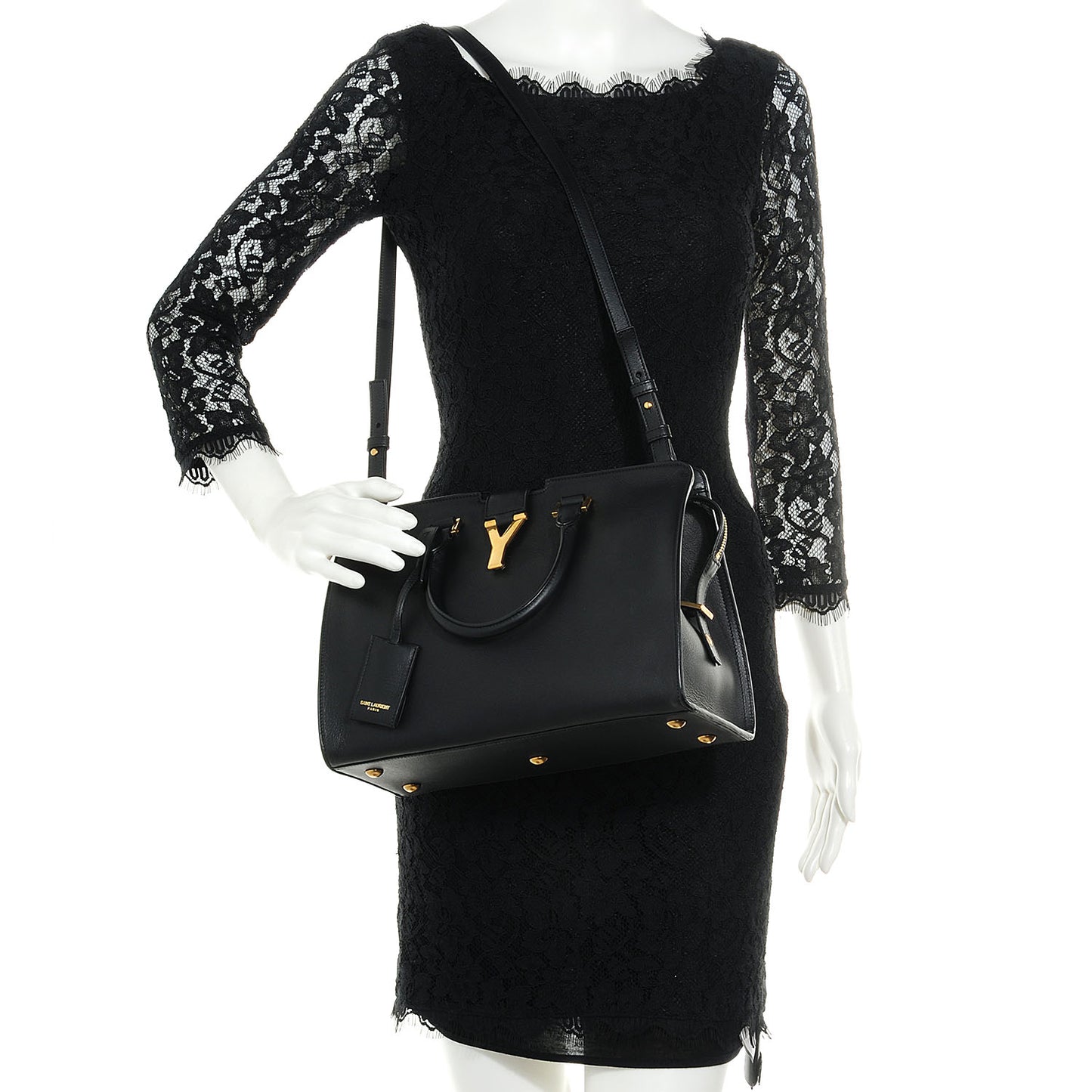 Calfskin Small Classic Y Cabas Black