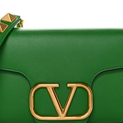 Valentino Garavani Nappa Stud Sign Shoulder Bag Ultra Green 7 of 10