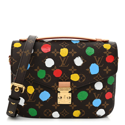 Louis Vuitton LV x YK Monogram Painted Dots Pochette Metis 1 of 10