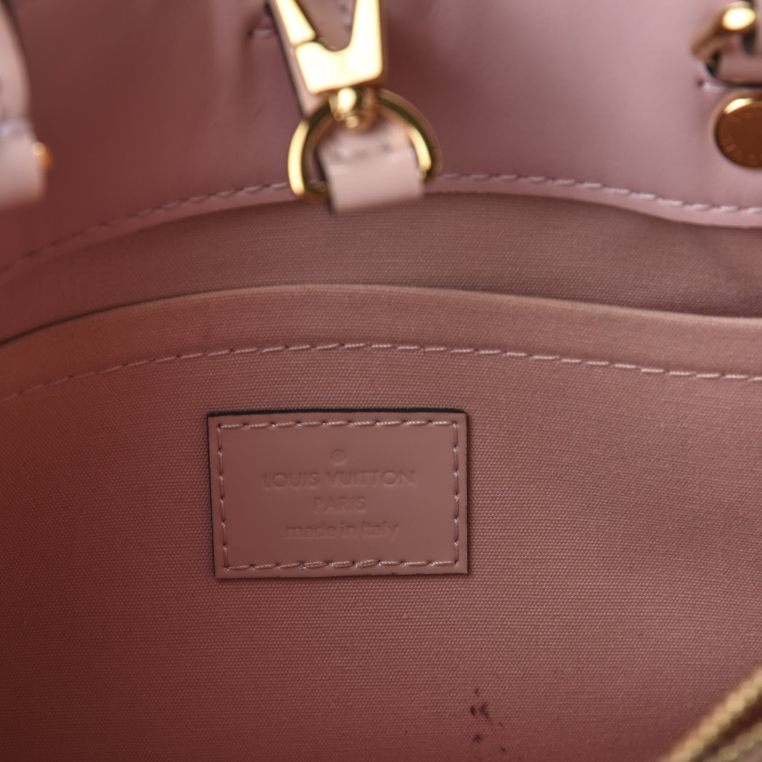 Louis Vuitton Vernis Montaigne BB Rose Ballerine 12 of 14