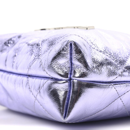 Chanel Metallic Calfskin Quilted Mini Chanel 22 Lilac 10 of 11
