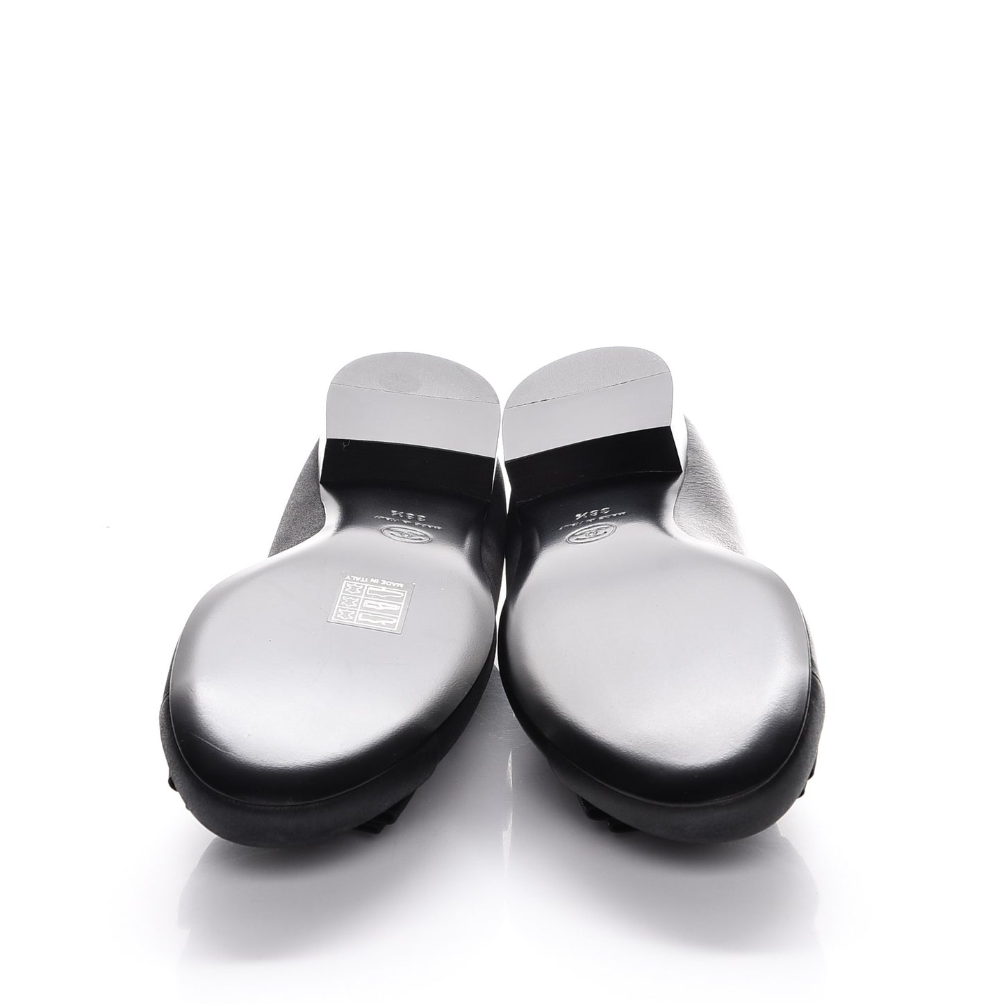Buffalo Glitter Bow Ballerina Flats 38.5 Black