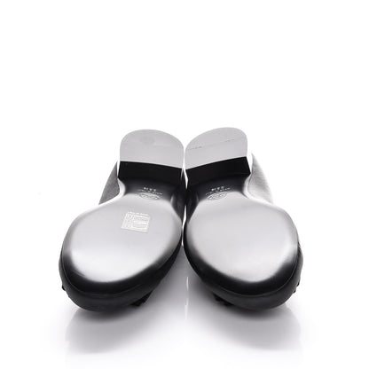 Chanel Buffalo Glitter Bow Ballerina Flats 38.5 Black 5 of 9
