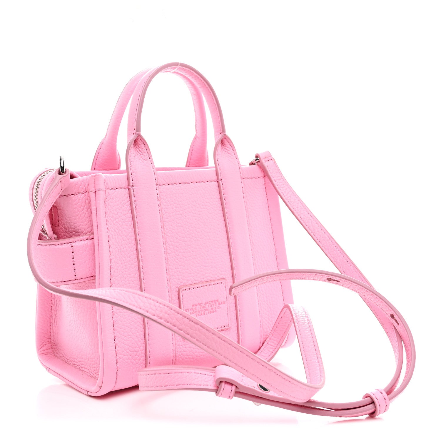 Marc Jacobs Grained Calfskin Micro The Tote Bag Fluro Candy 3 of 9