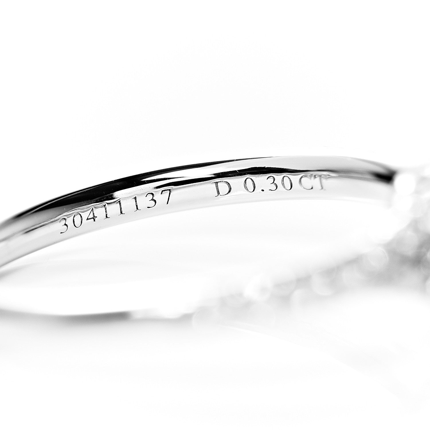 Tiffany Platinum Diamond .30ct Soleste Cushion Cut Double Halo Engagement Ring 49 4.75 6 of 6