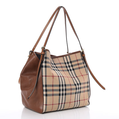 Burberry Horseferry Check Small Canterbury Tote Honey 3 of 8