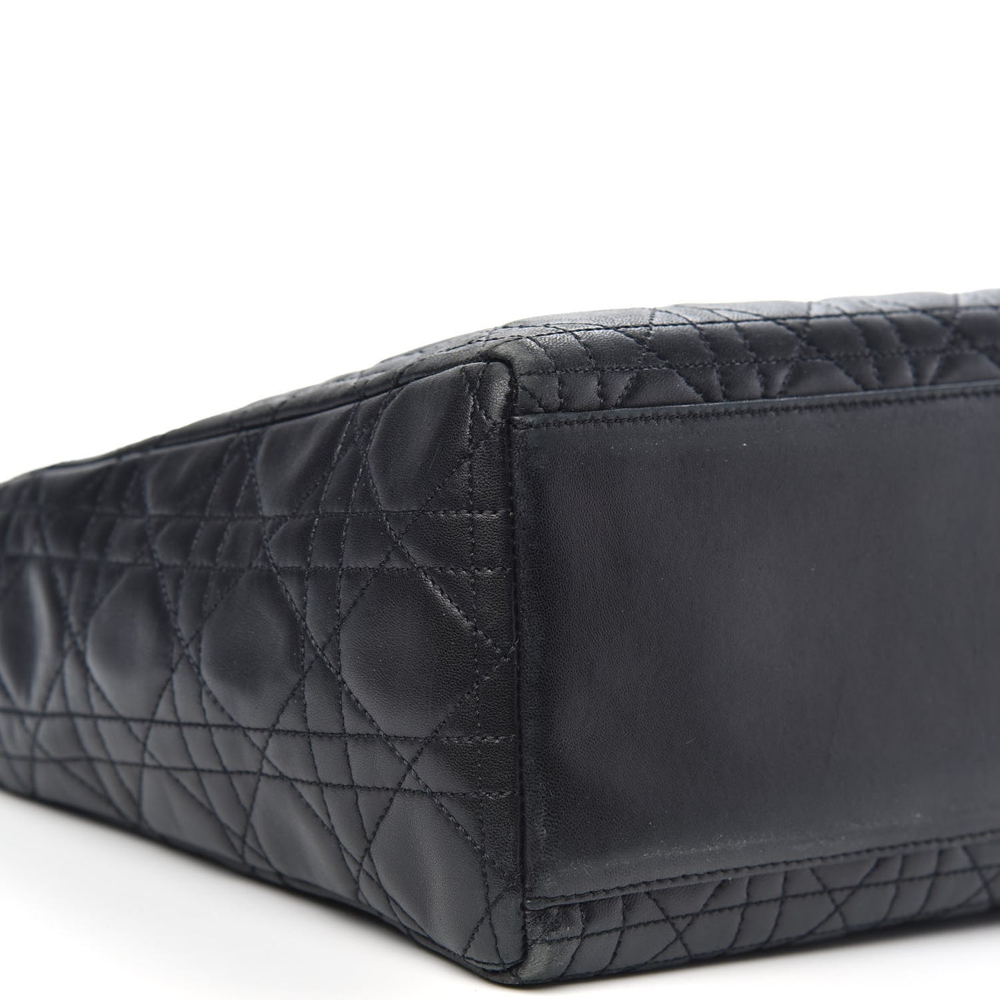 Lambskin Cannage Medium Lady Dior Black