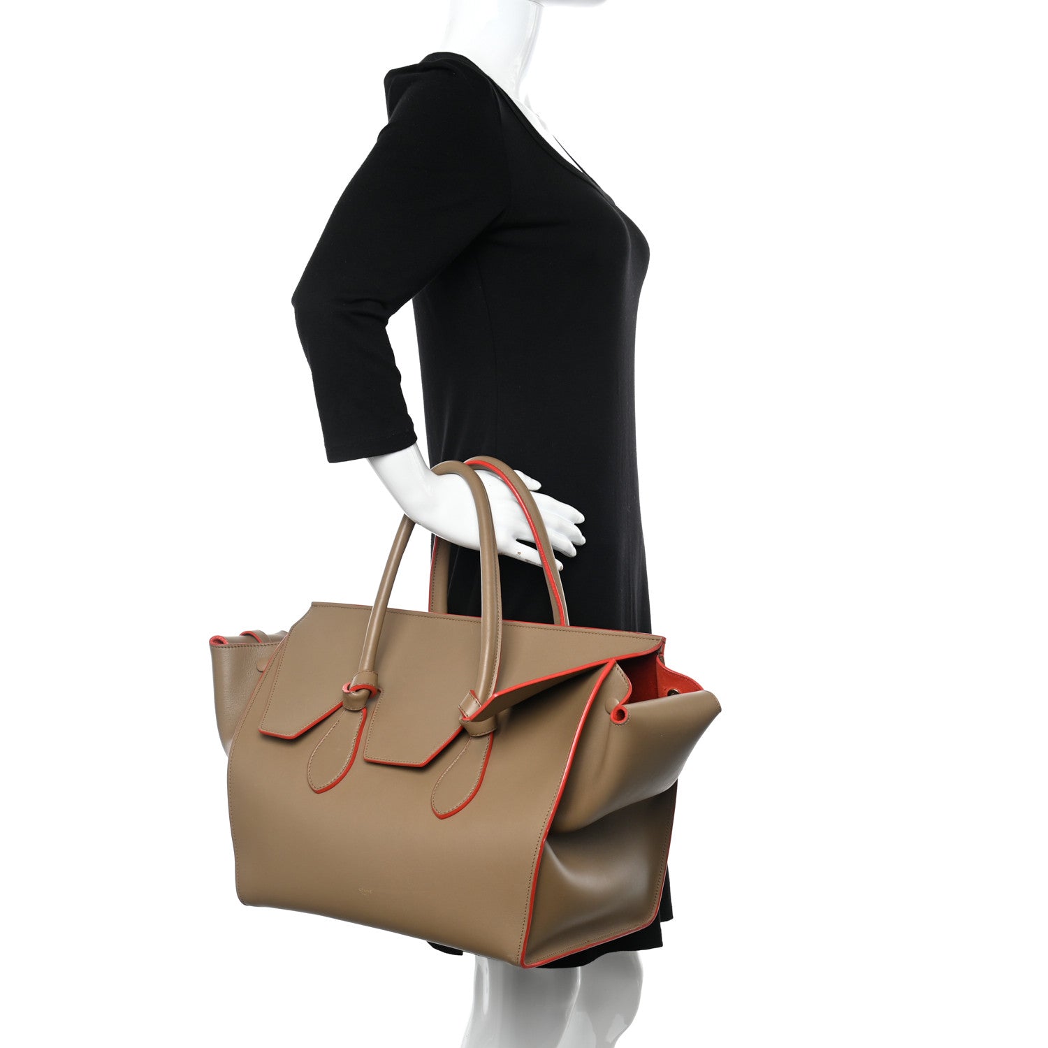 Celine Natural Calfskin Medium Tie Knot Tote Beige 2 of 13