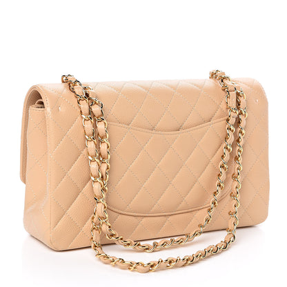 Chanel Caviar Quilted Medium Double Flap Beige Clair 3 of 13