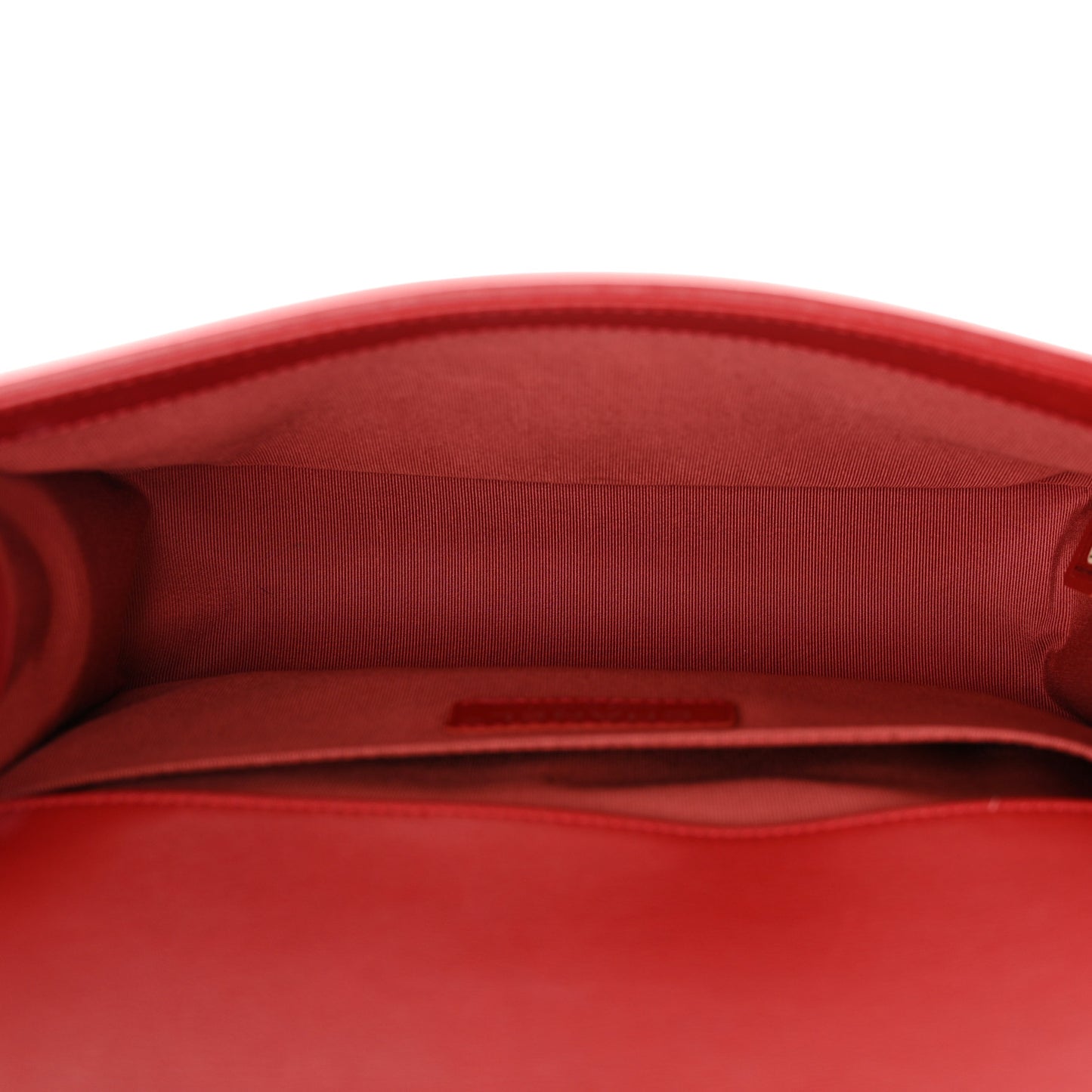 Calfskin Quilted Medium Boy Flap Red